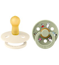 BIBS x MOOMIN Colour Smokker - Str. 2 - 2-pack - Ivory Mix BIBS x MOOMIN Colour Smokker - Str. 2 - 2-pack - Ivory Mix