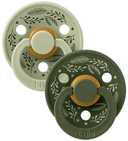 Colour Tétine BIBS - Taille 2 - Tour - 2 Pack - Leaf - Sage/Hunt Colour Tétine BIBS - Taille 2 - Tour - 2 Pack - Leaf - Sage/Hunt