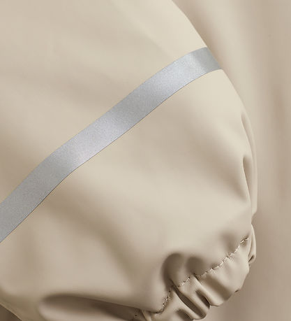 CeLaVi Rainsuit w. Fleece - White Pepper