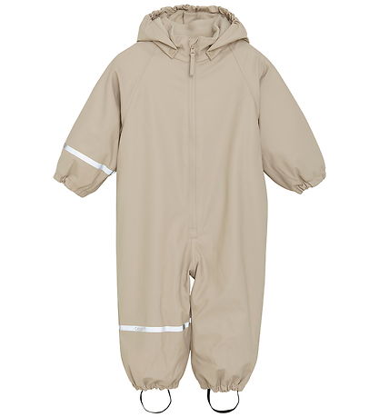CeLaVi Rainsuit w. Fleece - White Pepper