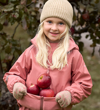 CeLaVi Rainwear w. Suspenders/Fleece - Recycle PU - Brick Dust