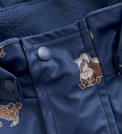 Combinaison de Pluie av. Polaire CeLaVi - PU - Océanie av. Impri Combinaison de Pluie av. Polaire CeLaVi - PU - Océanie av. Impri