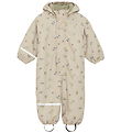 CeLaVi Regenanzug m. Fleece - AOP - White Pepper