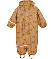 CeLaVi Rainsuit w. Fleece - PU - Apple Cinnamon w. Print CeLaVi Rainsuit w. Fleece - PU - Apple Cinnamon w. Print