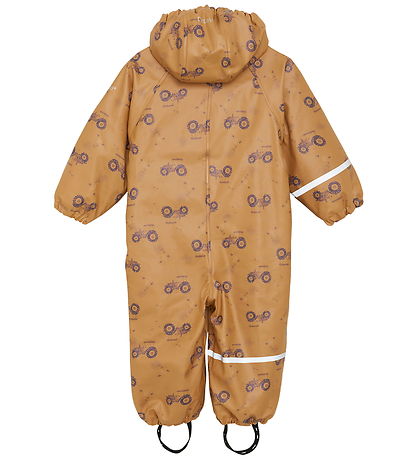 CeLaVi Rainsuit w. Fleece - AOP - Apple Cinnamon