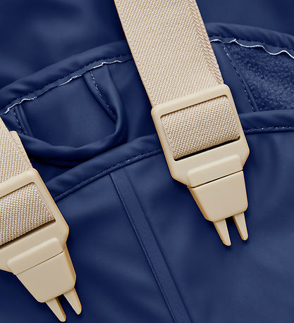 CeLaVi Rainwear w. Suspenders/Fleece - Recycle PU - Apple Cinnam