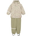 CeLaVi Rainwear w. Suspenders/Fleece - Recycle PU - White Pepper CeLaVi Rainwear w. Suspenders/Fleece - Recycle PU - White Pepper