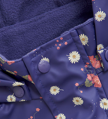 CeLaVi Sadevaatteet m. Henkselit/Fleece - AOP - Kippari Blue