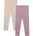 Minymo Leggings - AOP - 2-Pack - Elderberry Minymo Leggings - AOP - 2-Pack - Elderberry