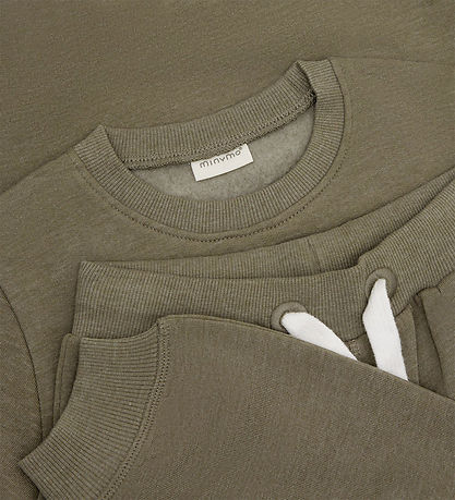 Minymo Sweat Set - Vetiver