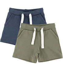Minymo Sweatshorts - 2er-Pack - Vetiver Minymo Sweatshorts - 2er-Pack - Vetiver