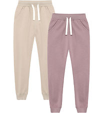 Minymo Jogginghosen - 2er-Pack - Elderberry