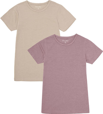 Minymo T-Skjorte - 2-pack - Elderberry