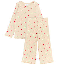 The New Pyjama Set -Rib - 2 Parts - TnstHoliday - Gardenia Aop