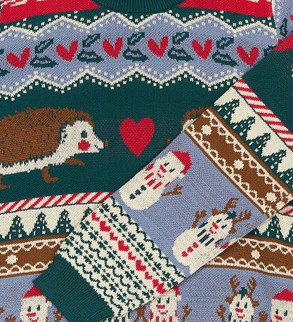 The New Blouse - Knitted - TnHoliday Jacquard - Multicolour