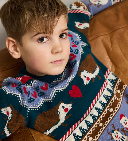 The New Blouse - Knitted - TnHoliday Jacquard - Multicolour