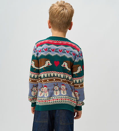 The New Blouse - Knitted - TnHoliday Jacquard - Multicolour
