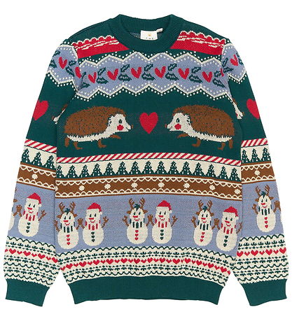 The New Blouse - Knitted - TnHoliday Jacquard - Multicolour