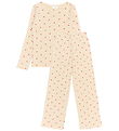 The New Pyjama Set - Rib - TnHoliday - Gardenia Aop The New Pyjama Set - Rib - TnHoliday - Gardenia Aop