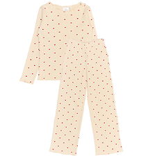 The New Pyjama Set - Rib - TnHoliday - Gardenia Aop The New Pyjama Set - Rib - TnHoliday - Gardenia Aop