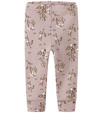 Name It Leggings - Wool - NbfWillow - Shadow Gray/Long Flower Name It Leggings - Wool - NbfWillow - Shadow Gray/Long Flower