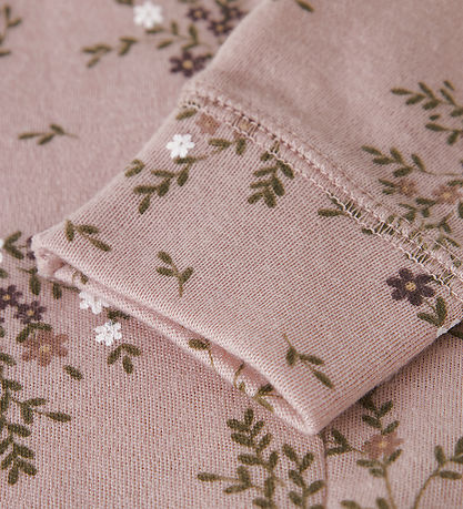 Name It Leggings - Wool - NbfWillow - Shadow Gray/Long Flower