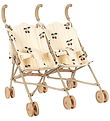 Konges Sløjd Twin stroller For Dolls - Ma Grande Cerise Konges Sløjd Twin stroller For Dolls - Ma Grande Cerise