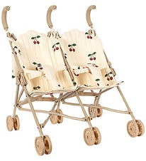 Konges Sløjd Twin stroller For Dolls - Ma Grande Cerise Konges Sløjd Twin stroller For Dolls - Ma Grande Cerise