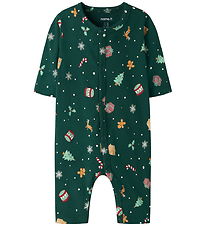 Name It Nightsuit - NbnVismas - Botanical Garden/Xmas AOP
