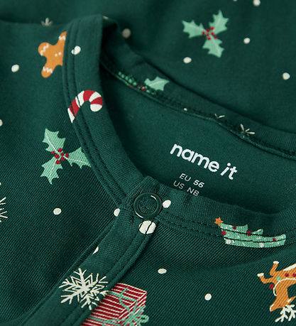 Name It Nightsuit - NbnVismas - Botanical Garden/Xmas AOP