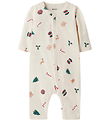Name It Nightsuit - NbnVismas - Whitecap Grey/Xmas AOP