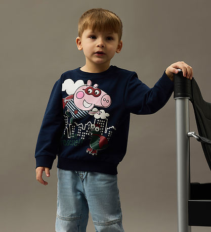 Sweat-shirt Name It - NmmOline Peppa Pig - Marine Blazer Sweat-shirt Name It - NmmOline Peppa Pig - Marine Blazer