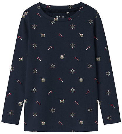 Name It Blouse - Rib - NmnRoko - Navy Blazer