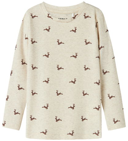 Name It Blouse - Rib - NmnRoko - Peyote Melange