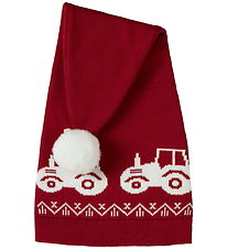Name It Christmas Hat - Knitted - NmnRismas - Jester Red/Tractor