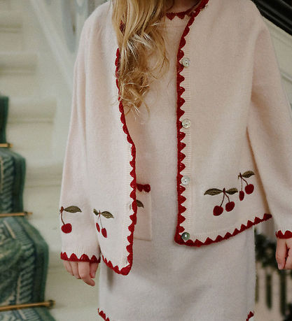 Konges Sløjd Cardigan - Ull - Collette - Off White M. Kirsuber