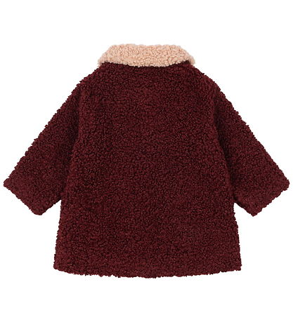 Konges Sløjd Fleece coat - Teddy - Calin - Cabernet