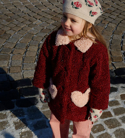 Konges Sløjd Fleece coat - Teddy - Calin - Cabernet