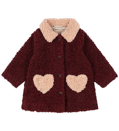 Konges Sløjd Fleece coat - Teddy - Calin - Cabernet