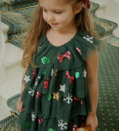 Robe en tulle Konges Sløjd - Yvonne Noël - Hunter Green av. Pail