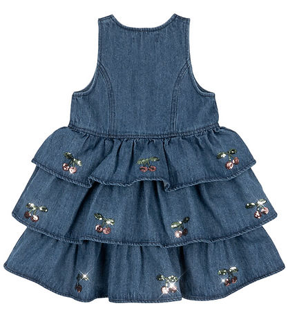 Konges Sløjd Kleid - Denim - Elba - Denim Blue m. Kirsche Konges Sløjd Kleid - Denim - Elba - Denim Blue m. Kirsche