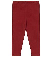 Konges Sløjd Trousers - Minnie - Red Dahlia w. Pointelle Konges Sløjd Trousers - Minnie - Red Dahlia w. Pointelle
