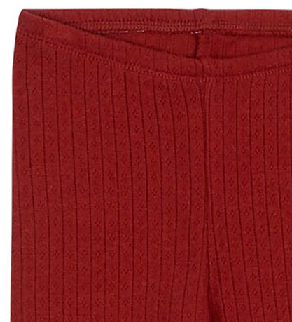 Konges Sløjd Trousers - Minnie - Red Dahlia w. Pointelle