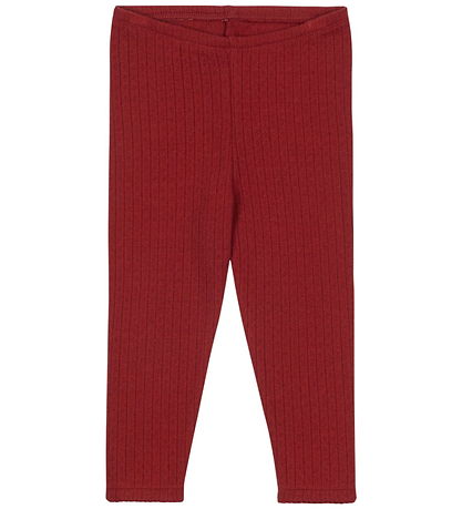 Konges Sløjd Trousers - Minnie - Red Dahlia w. Pointelle