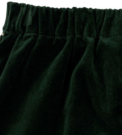 Konges Sløjd Velourbyxor - Rocky - Dark Green