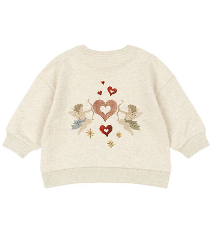 Konges Sløjd Peysa - Loupy Lou - Off White Blandað M. Englar