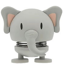 Hoptimist Soft Elephant - 7.6 cm - Grey
