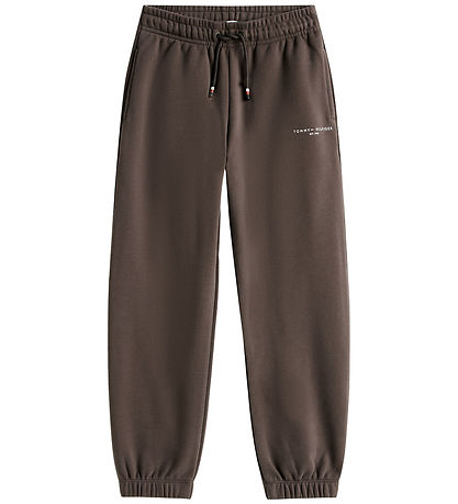 Tommy Hilfiger Collegehousut - Mini Corp - Black Pähkinänruskea