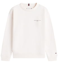 Tommy Hilfiger Sweatshirt - Mini Corp - Ancient Whitewhite Tommy Hilfiger Sweatshirt - Mini Corp - Ancient Whitewhite