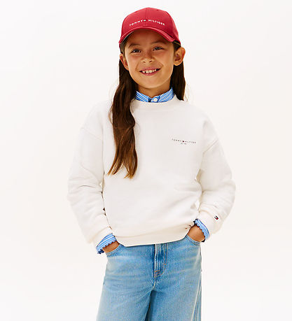 Sweat-shirt Tommy Hilfiger - Mini Corp - Blanc Blanc Ancien Sweat-shirt Tommy Hilfiger - Mini Corp - Blanc Blanc Ancien